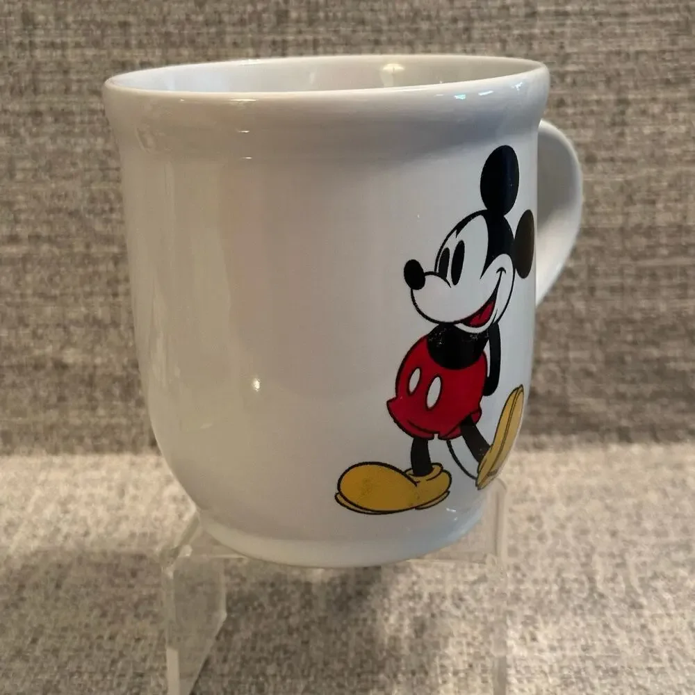 Disney Store Exclusive Mickey Mouse Coffee Mug White  18 Oz Cup With Tags